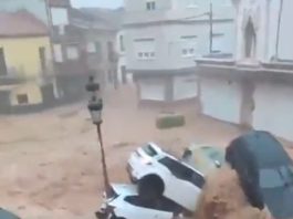 La riada en Madrigueras el 2 de octubre de 2026.