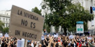 La protesta por la vivienda, más allá de Madrid Manifestación por la vivienda en Madrid. (Foto: EP)