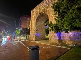 La Puerta de Bejanque, acordonada.