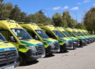 Ambulancias del SESCAM.