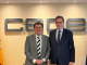 El presidente de CEOE, Antonio Garamendi, se reúne con editores de CLABE Antonio Garamendi y Arsenio Escolar en la sede de CEOE.