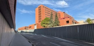 Hospital de Guadalajara en 2026, todavía sometido a obras para concluir la ampliación. (Foto: La Crónic@)