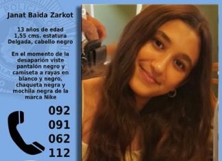 Aviso por una niña desaparecida en Guadalajara.