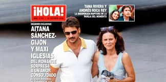 Aitana Sánchez-Gijón y Maxi Iglesias son noticia por visitar Sigüenza Portada de la revista Hola!