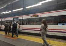 La jornada de huelga se ha hecho notar en Cercanías Tren de Cercanías en la estación de Recoletos en octubre de 2026. (Foto: La Crónic@)