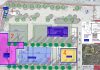 Croquis con las distintas zonas de los jardines del Palacio del Infantado que salen a licitación para su uso como terraza de verano, del 1 de mayo al 30 de septiembre de 2023. (Fuente: Ayuntamiento de Guadalajara)
