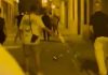 Uno de los momentos del altercado en Cifuentes, en imagen tomada de las redes sociales que lo han difundido.